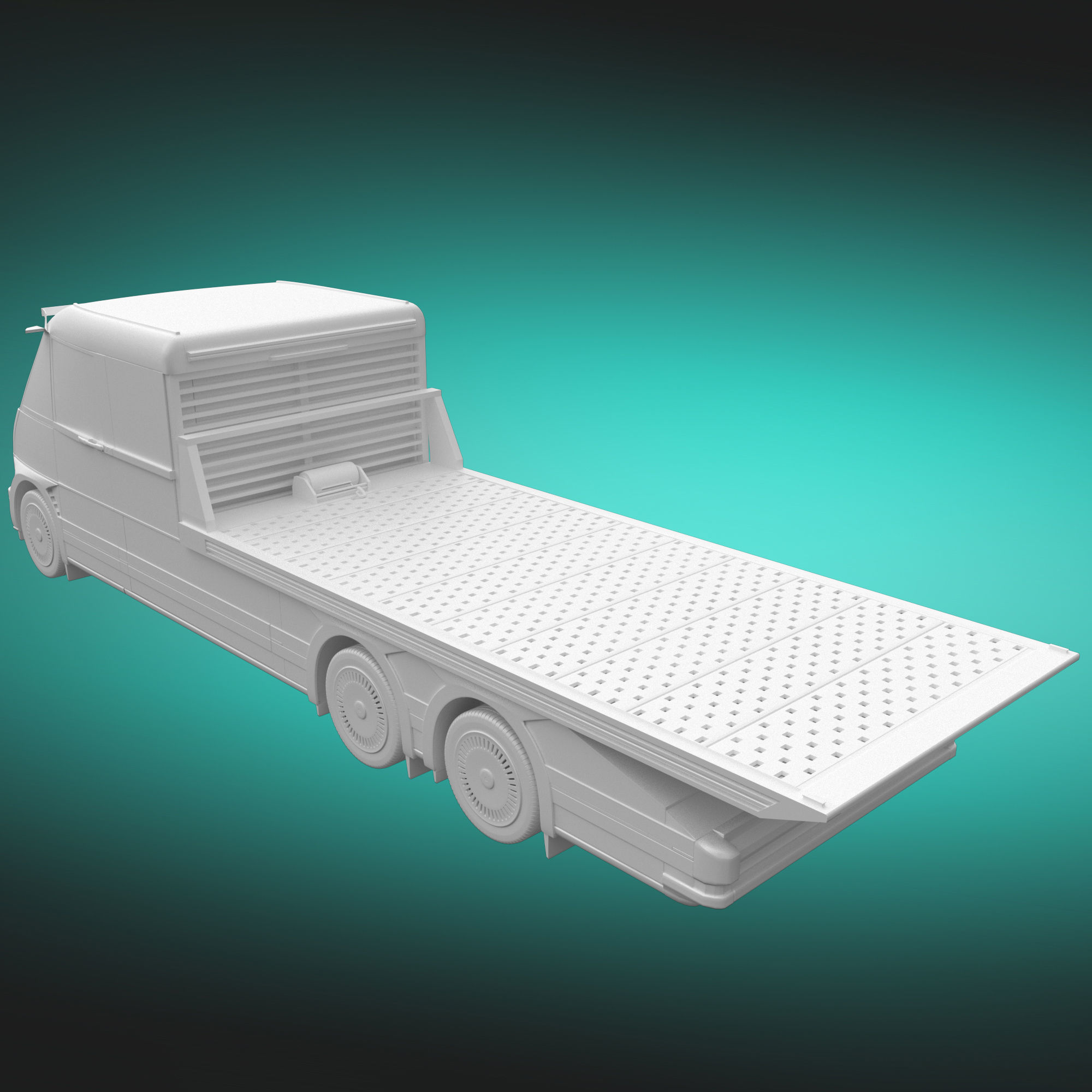 Generic EV Tow truck 3D model_24
