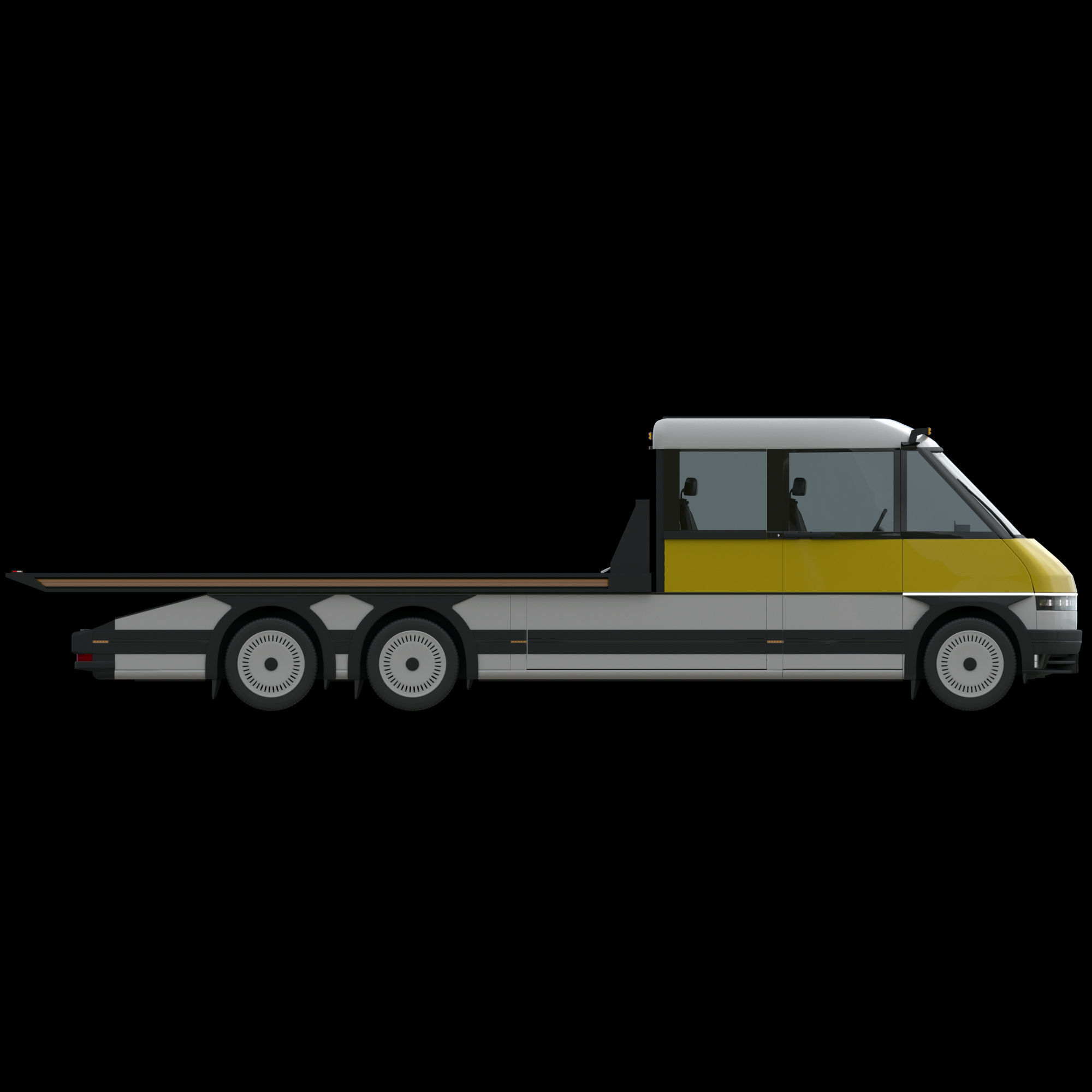 Generic EV Tow truck 3D model_9