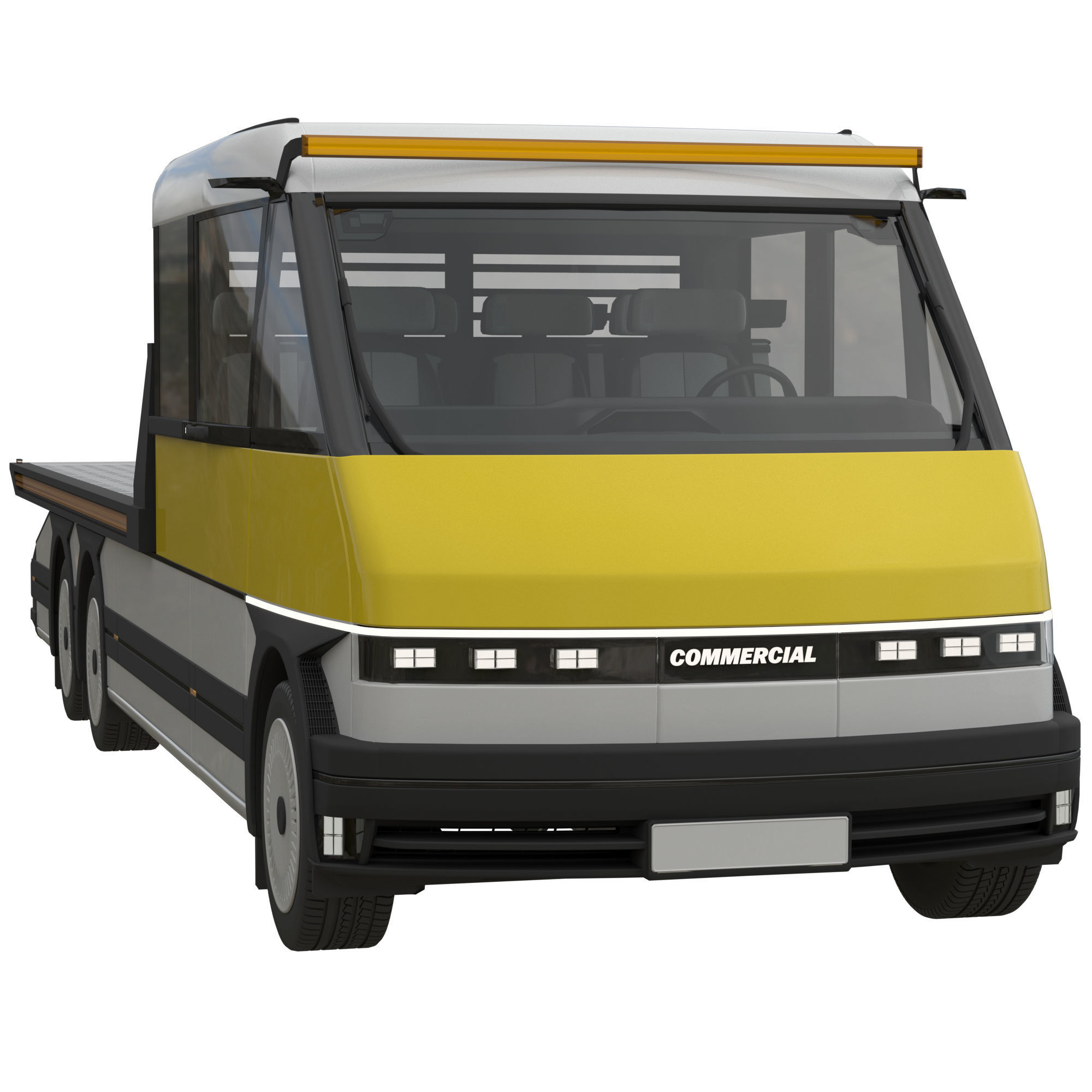 Generic EV Tow truck 3D model_12