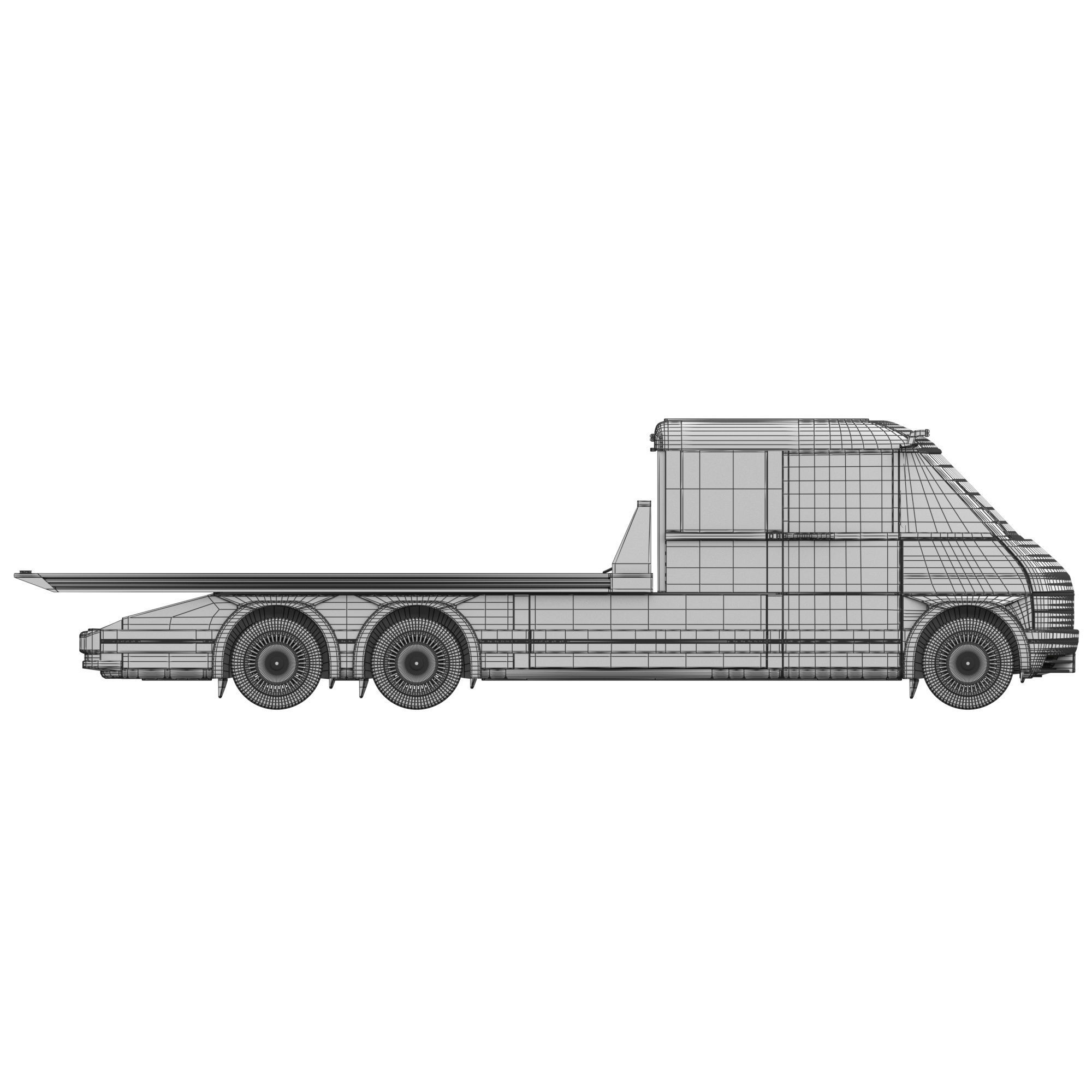 Generic EV Tow truck 3D model_18