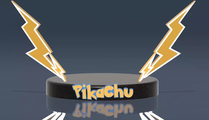 POKEMON - BASE PIKACHU 3D print model_0