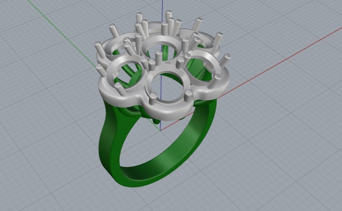 Engagement rings 3D print model_10