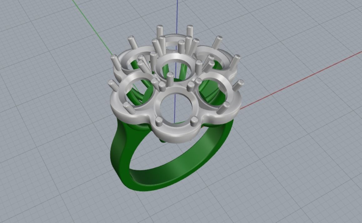 Engagement rings 3D print model_8