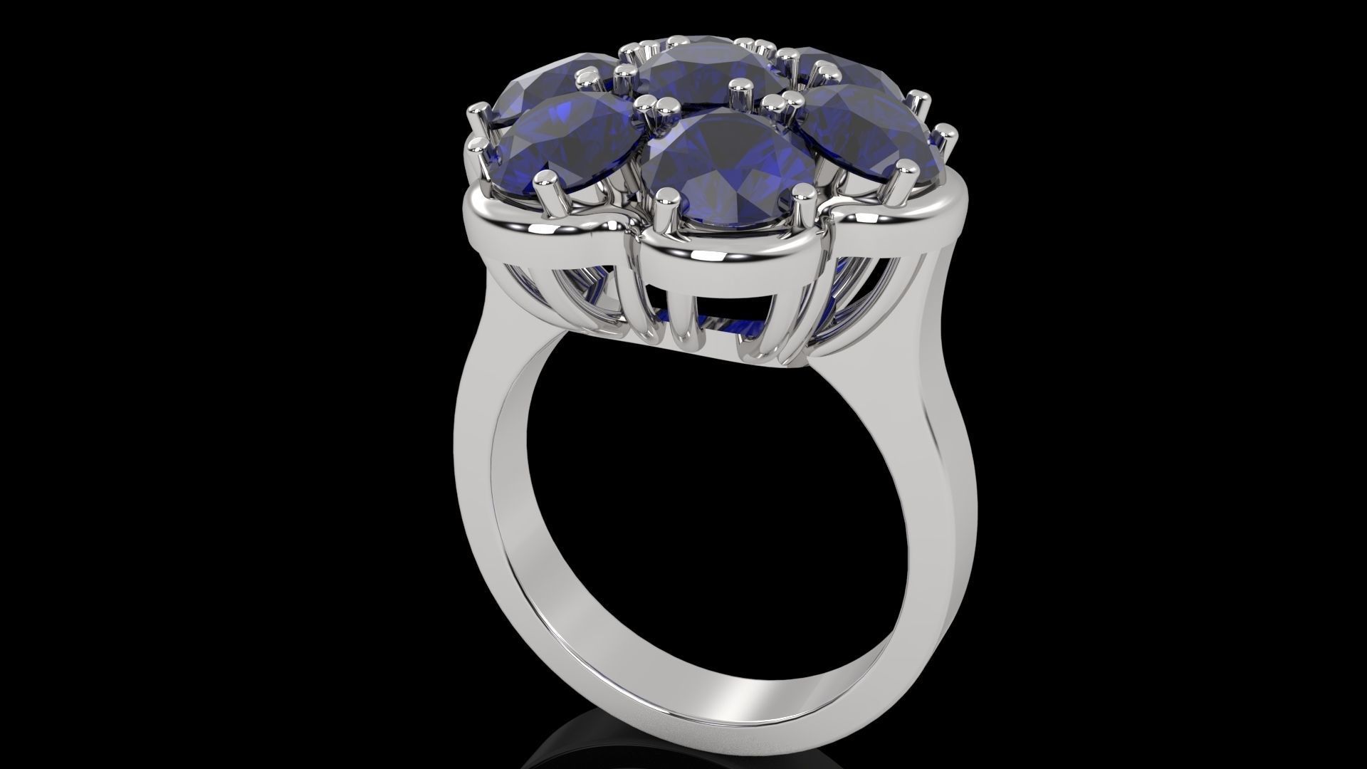 Engagement rings 3D print model_2