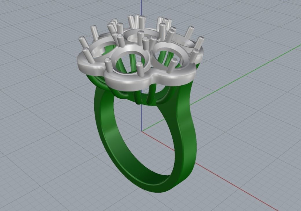 Engagement rings 3D print model_11