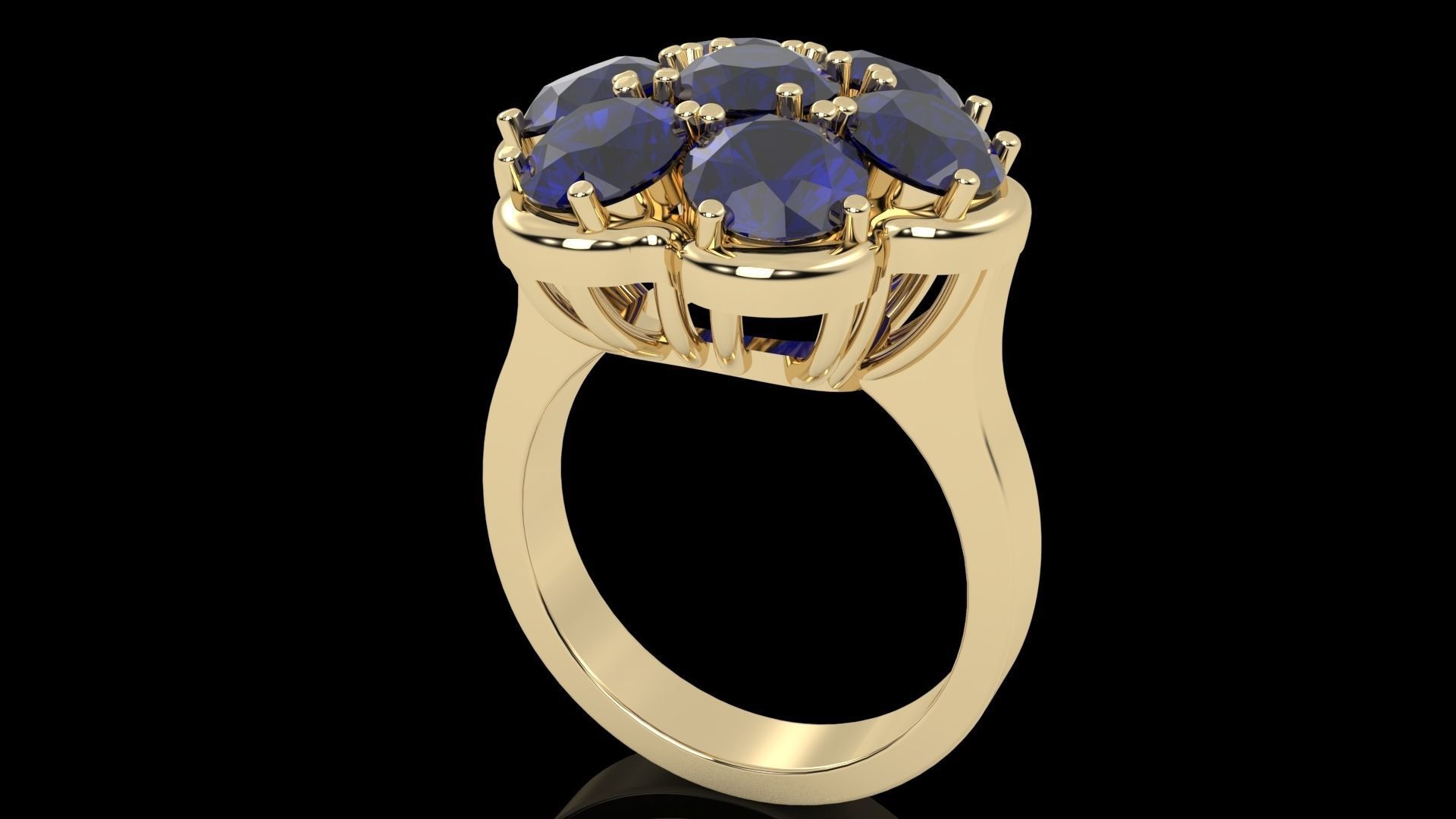 Engagement rings 3D print model_3