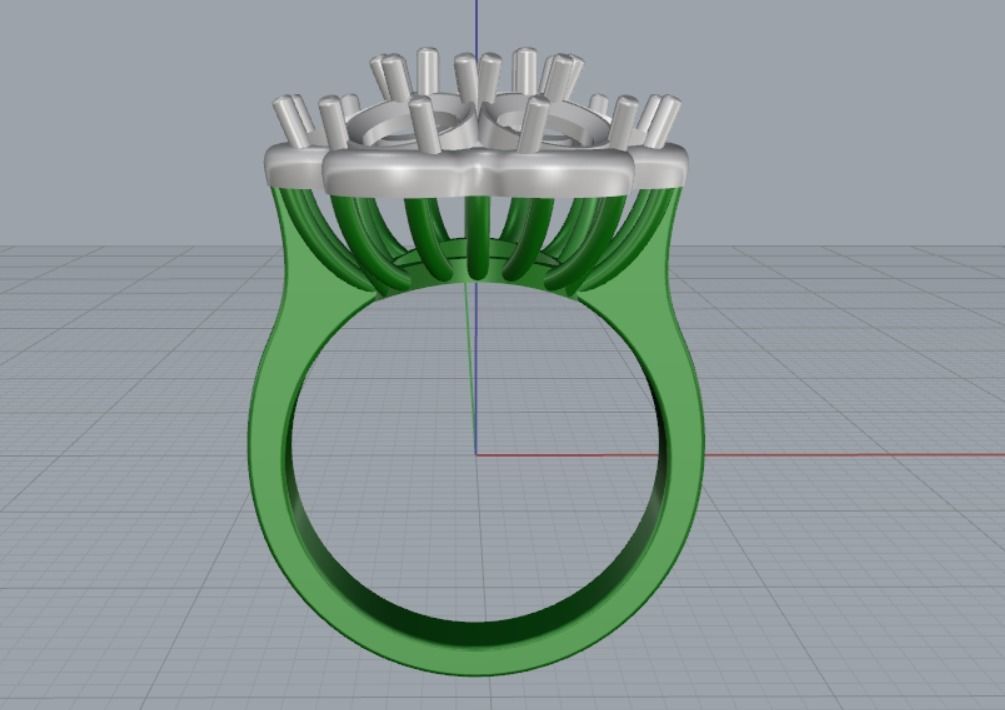 Engagement rings 3D print model_9