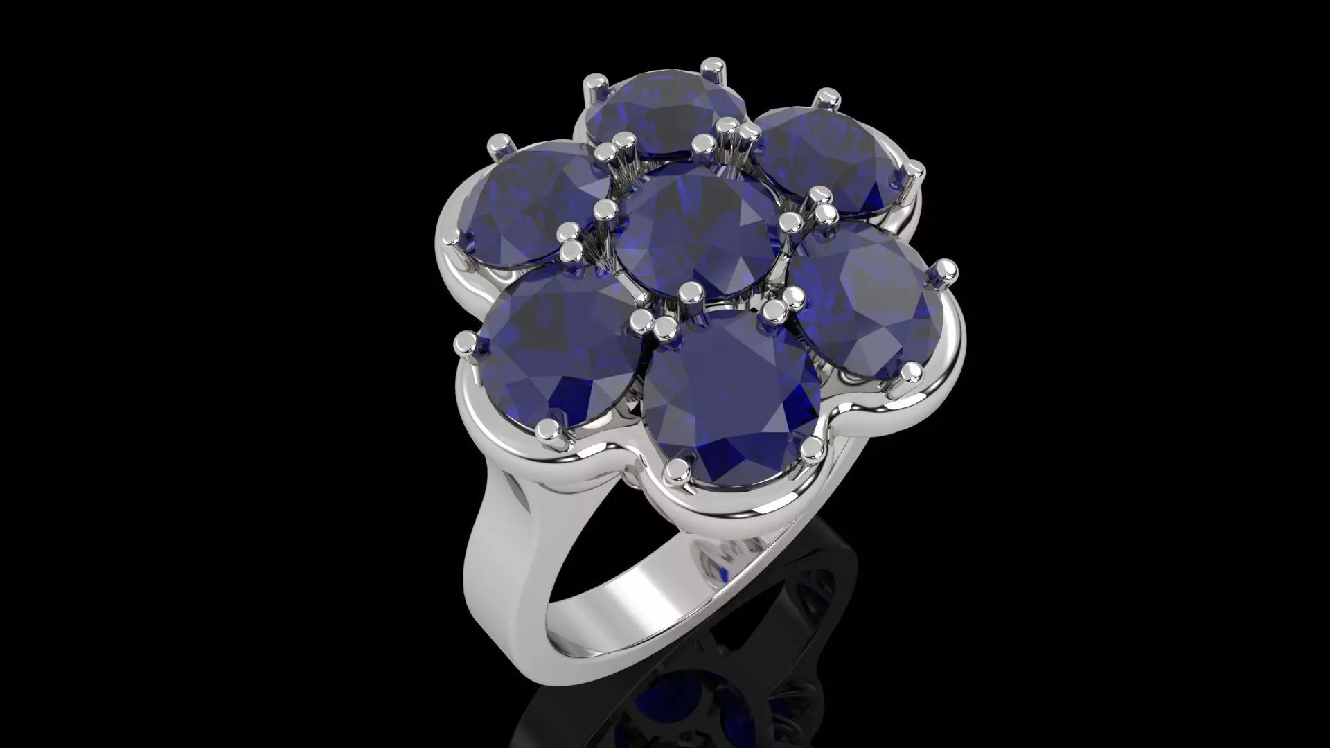Engagement rings 3D print model_0