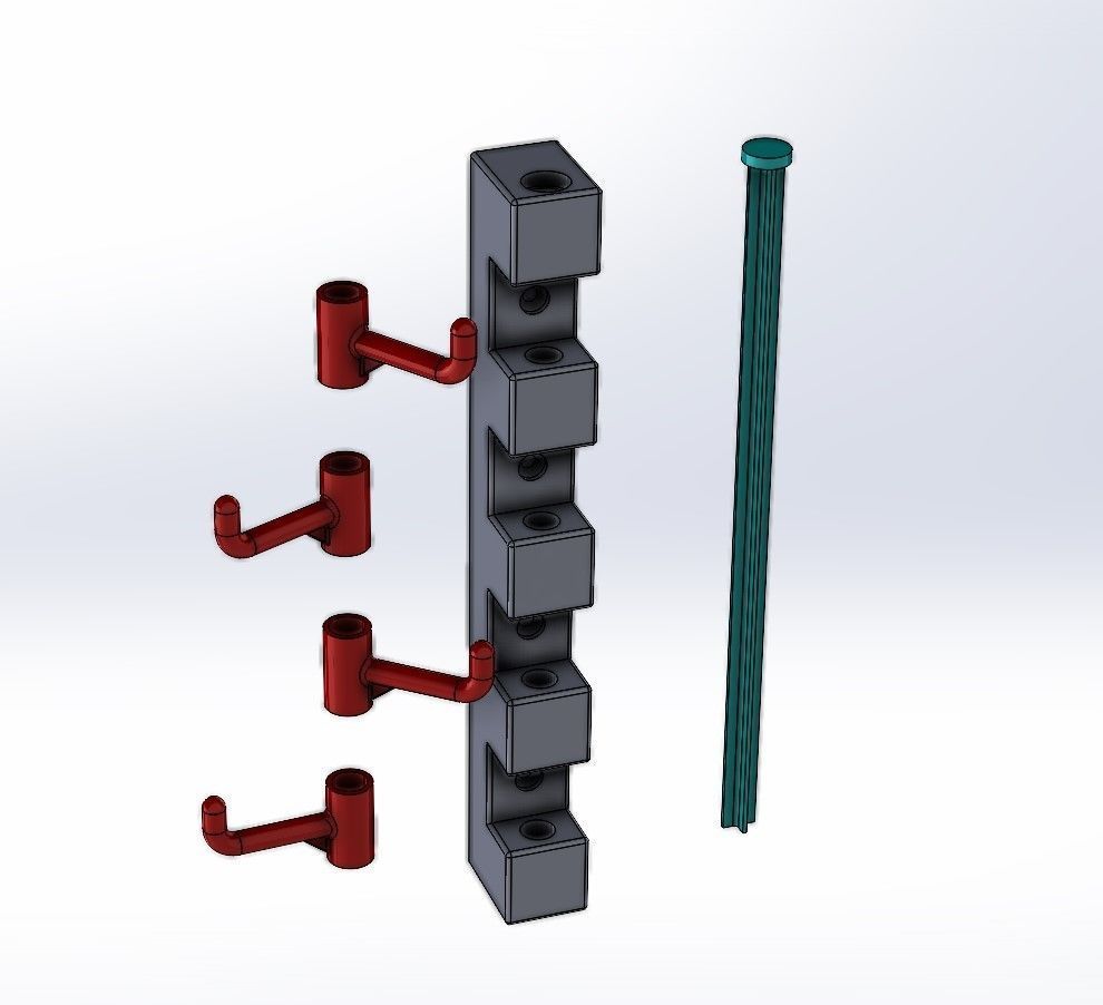 Vertical Hanger Stand 3D Printing 2 Model 3D print model_3