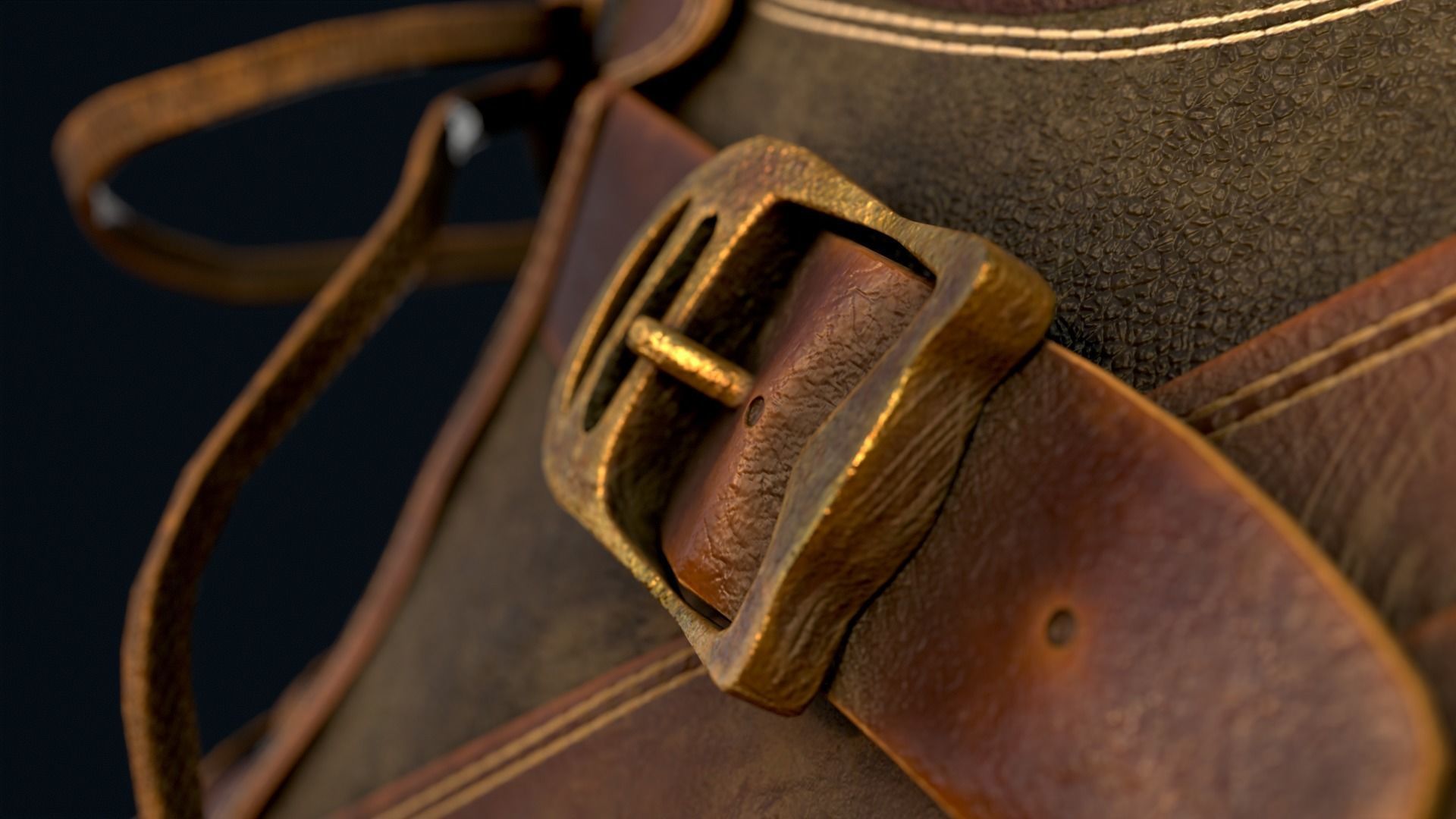 Leather Boot 3D Model Low-poly 3D model_9