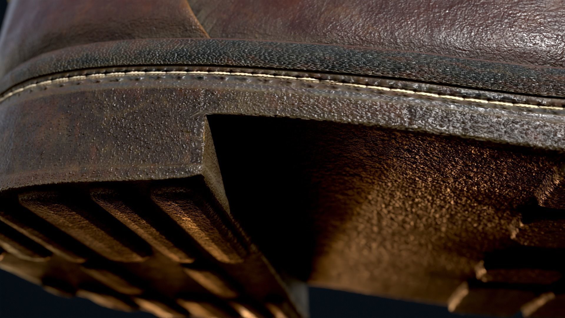 Leather Boot 3D Model Low-poly 3D model_19