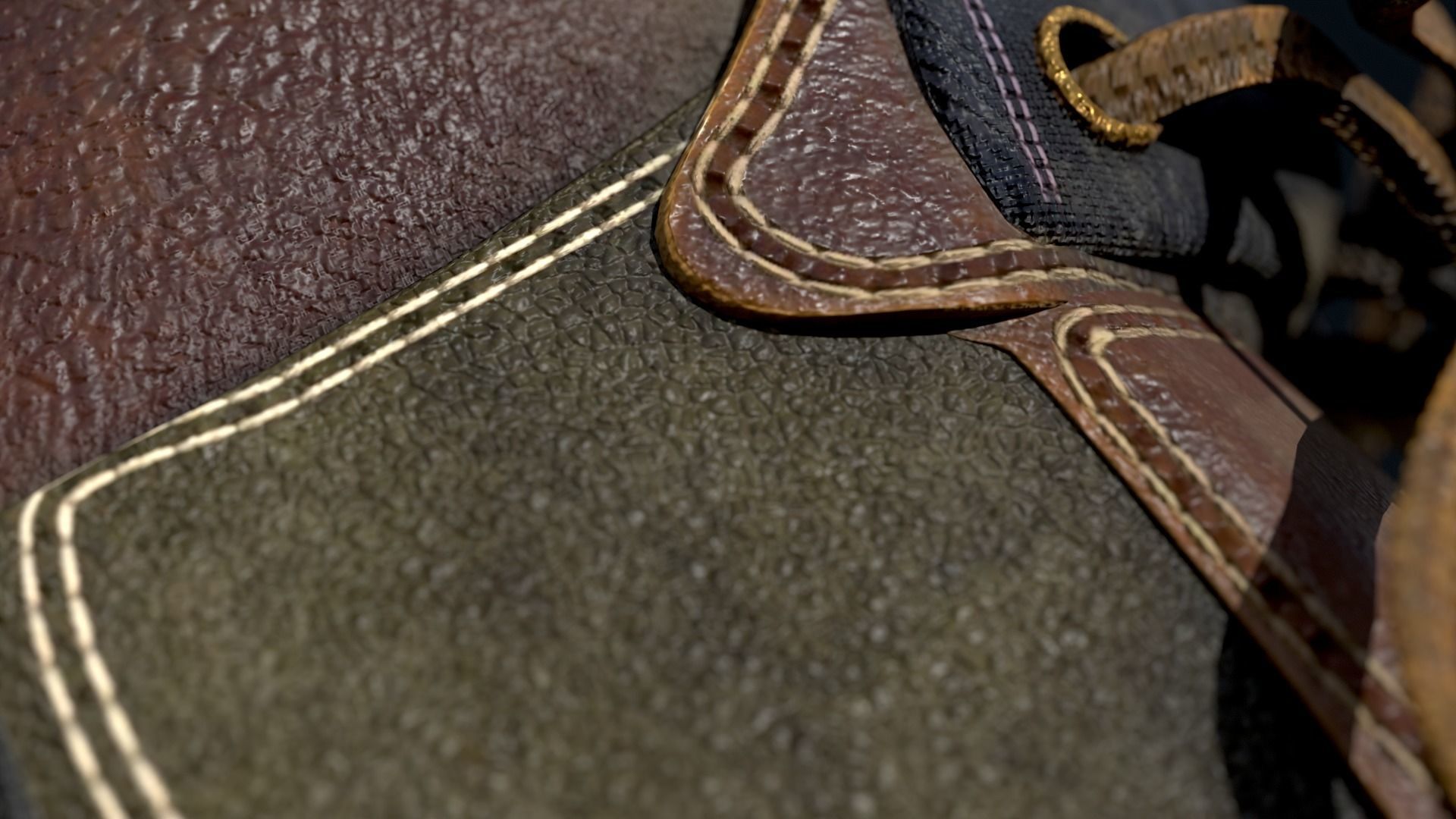 Leather Boot 3D Model Low-poly 3D model_17