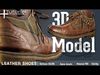 Leather Boot 3D Model Low-poly 3D model_1