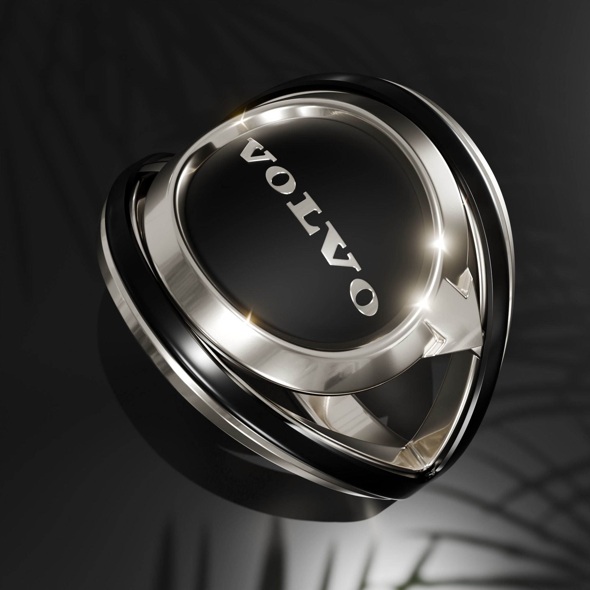 ring with logo 3D print model_1