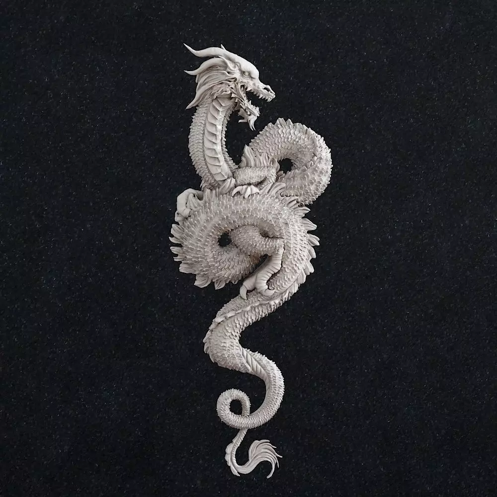 Dragon pendant 3D print model_0