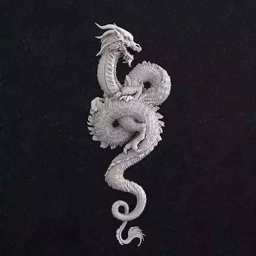 Dragon pendant 3D print model