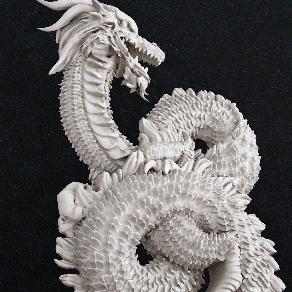 Dragon pendant 3D print model_1