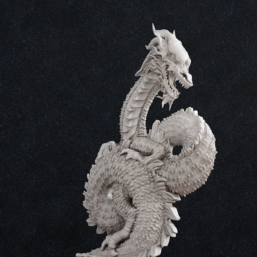 Dragon pendant 3D print model_4