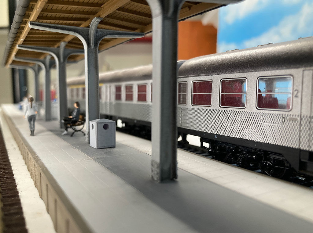 Platform Model Unit PLA-0003 Platform set Rivets and Wood set H0-scale 25 items 3D model 3D ...