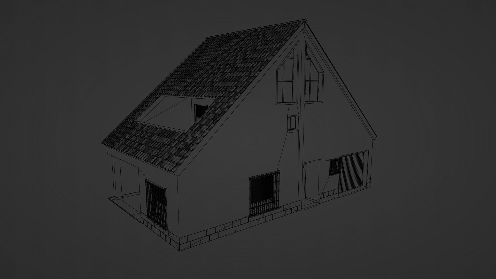 HOUSE - Barraca Valenciana Style 3D model_5