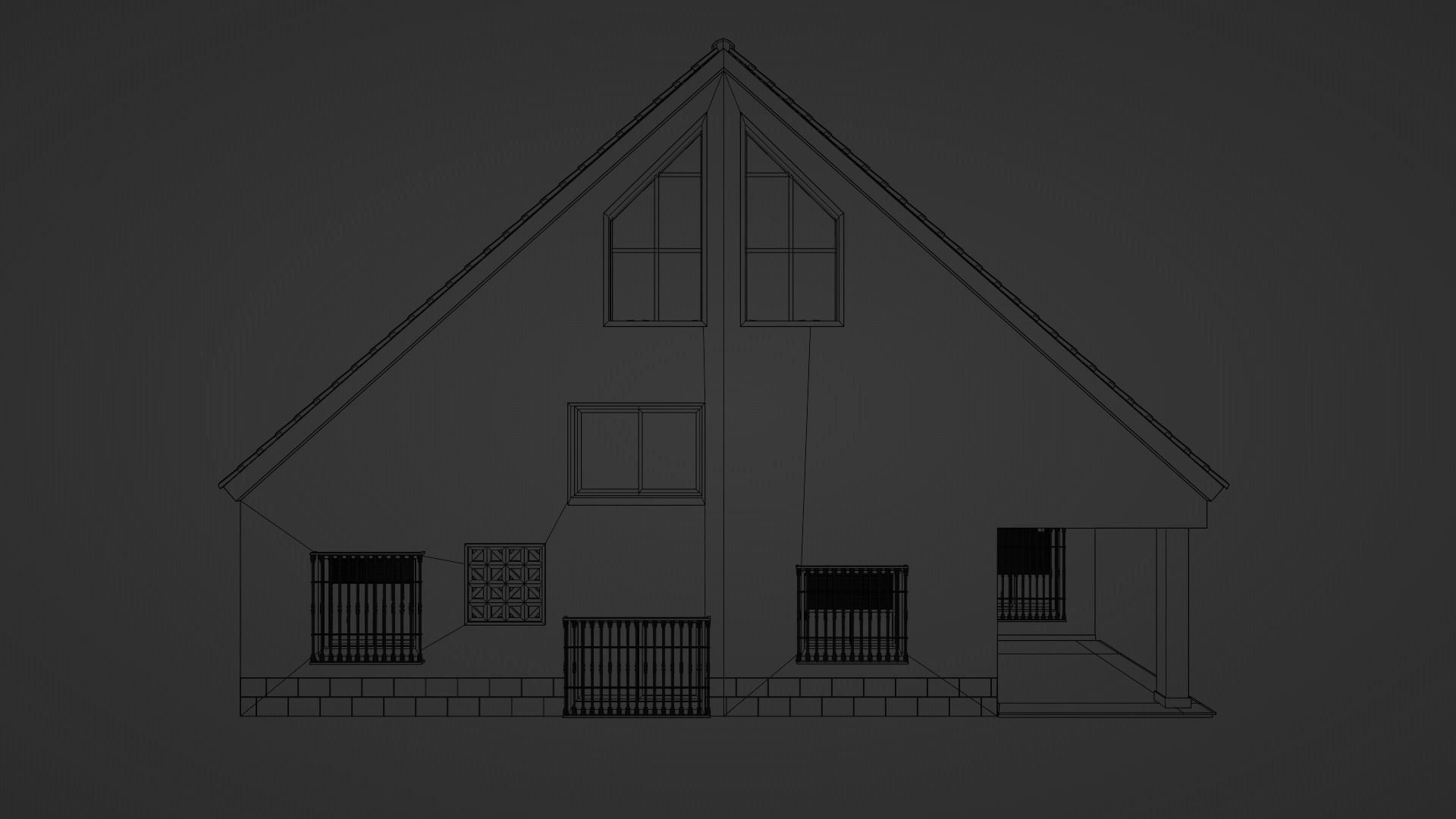 HOUSE - Barraca Valenciana Style 3D model_7