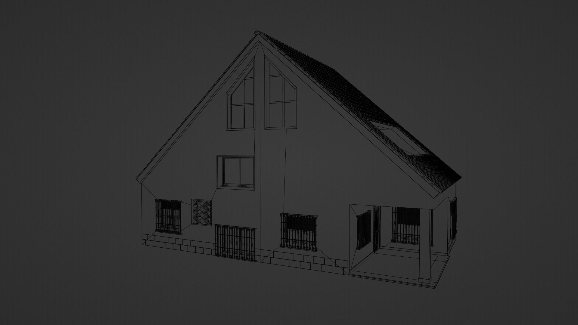 HOUSE - Barraca Valenciana Style 3D model_4