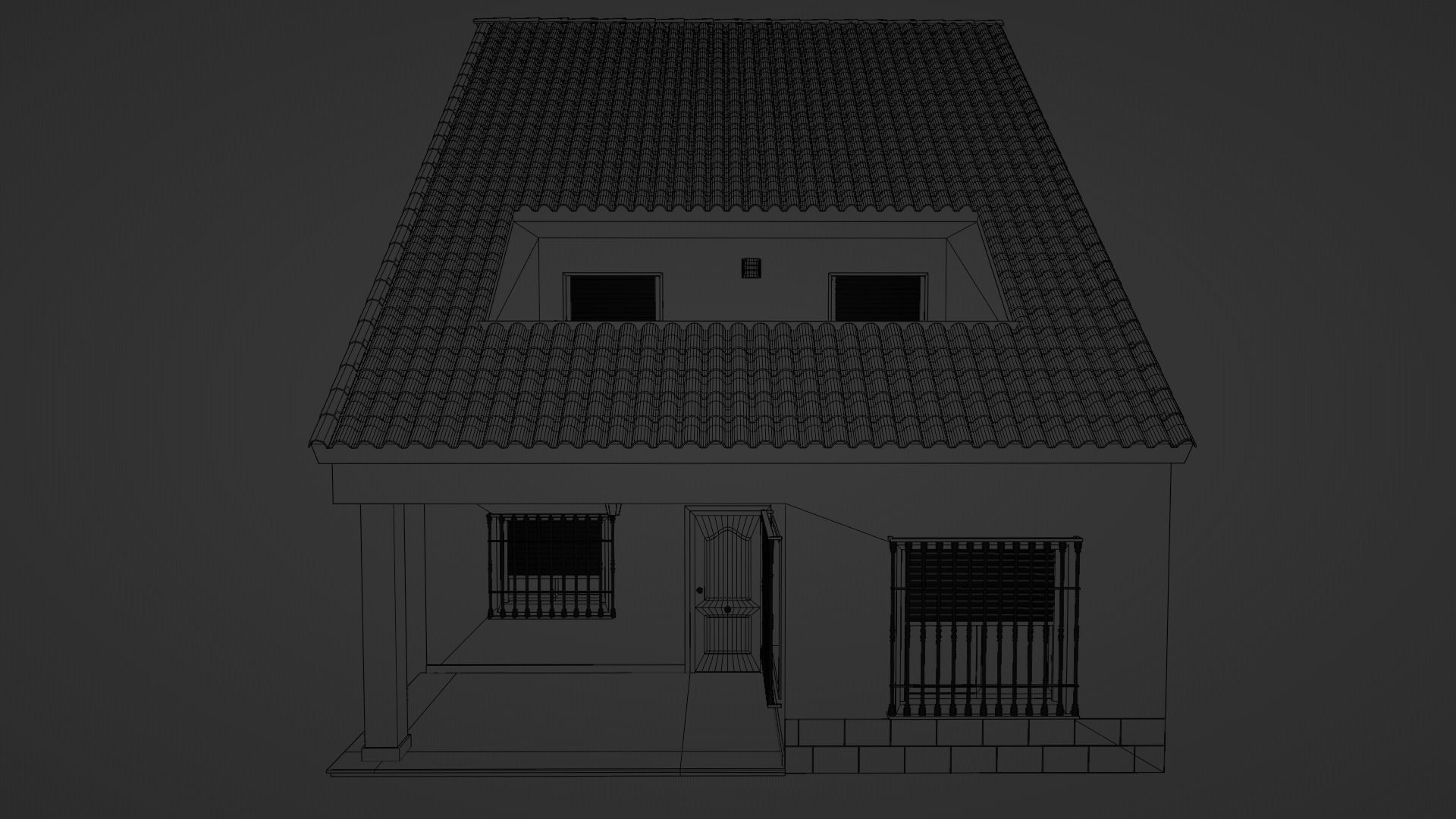 HOUSE - Barraca Valenciana Style 3D model_6