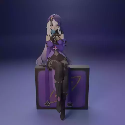 Black Swan from Honkai Star Rail 3 versions 3D print model