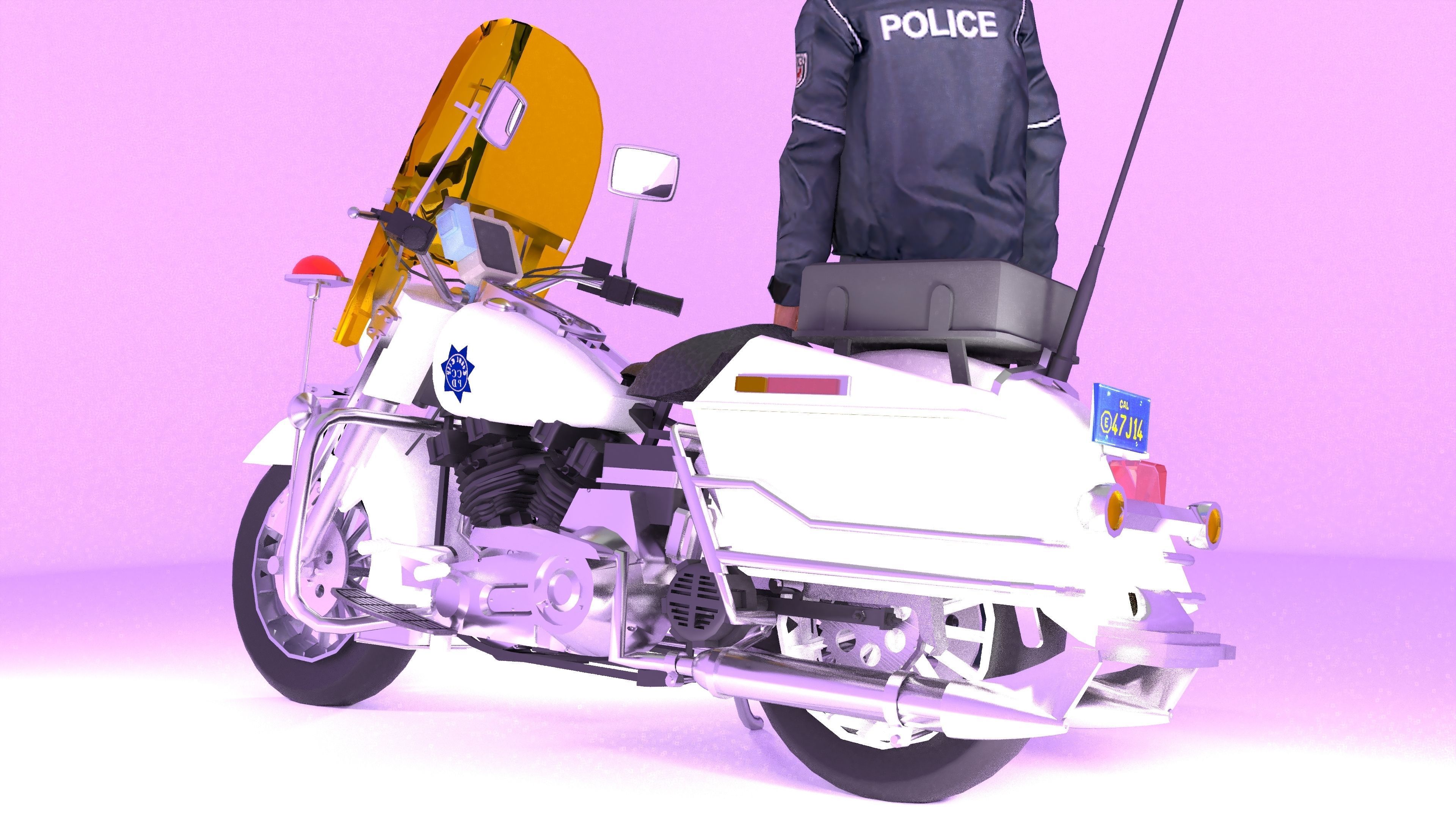 Lowrider Cop 4K 3D model | CGTrader