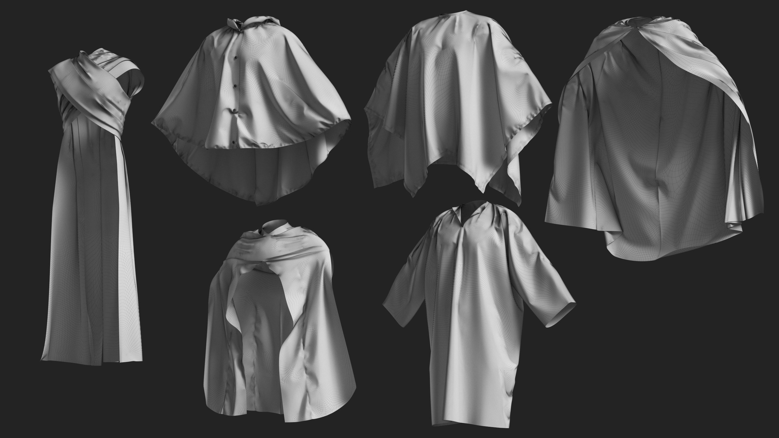 Basemesh Cape Hood Collection 3D model_33