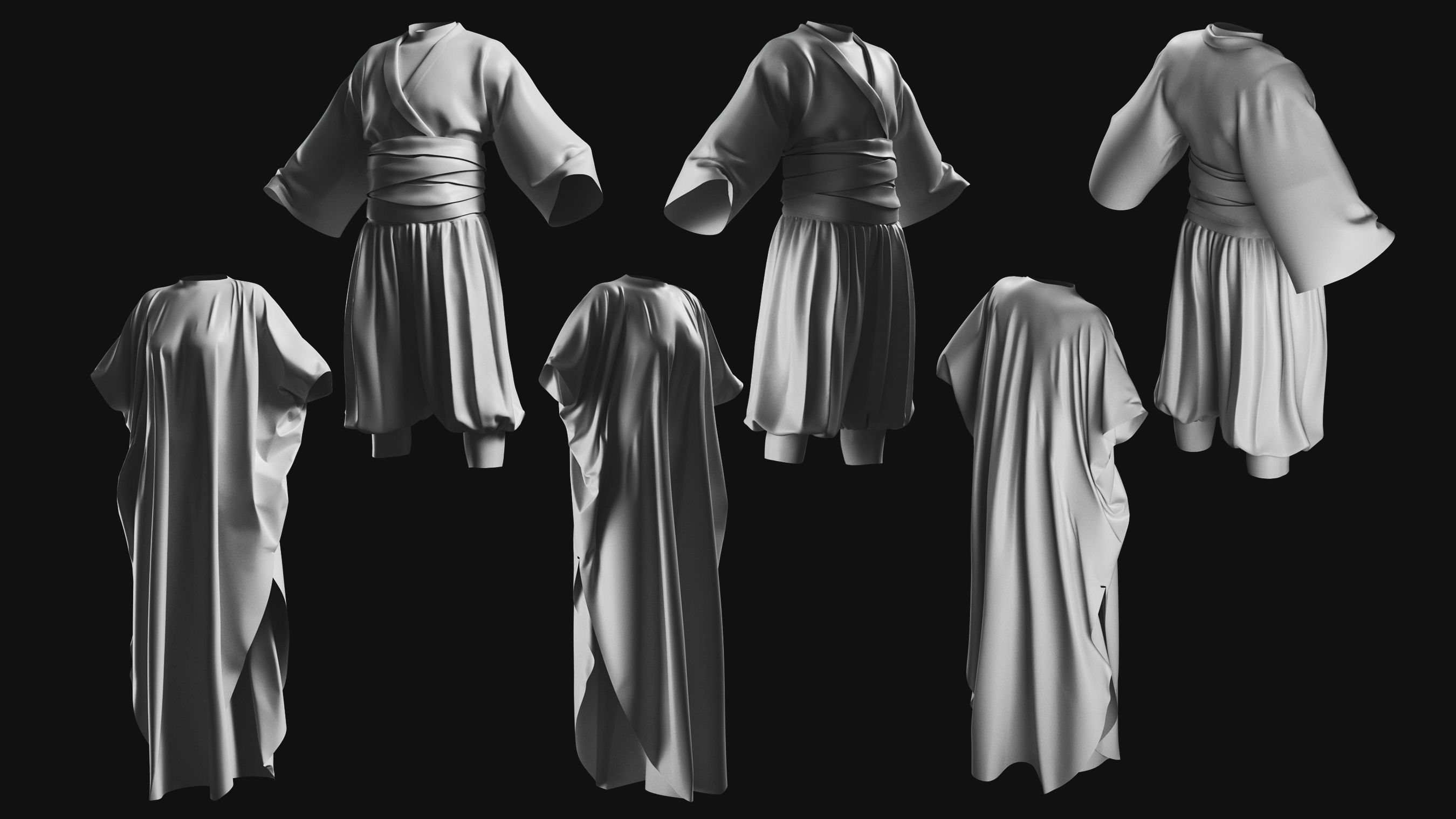 Basemesh Cape Hood Collection 3D model_23