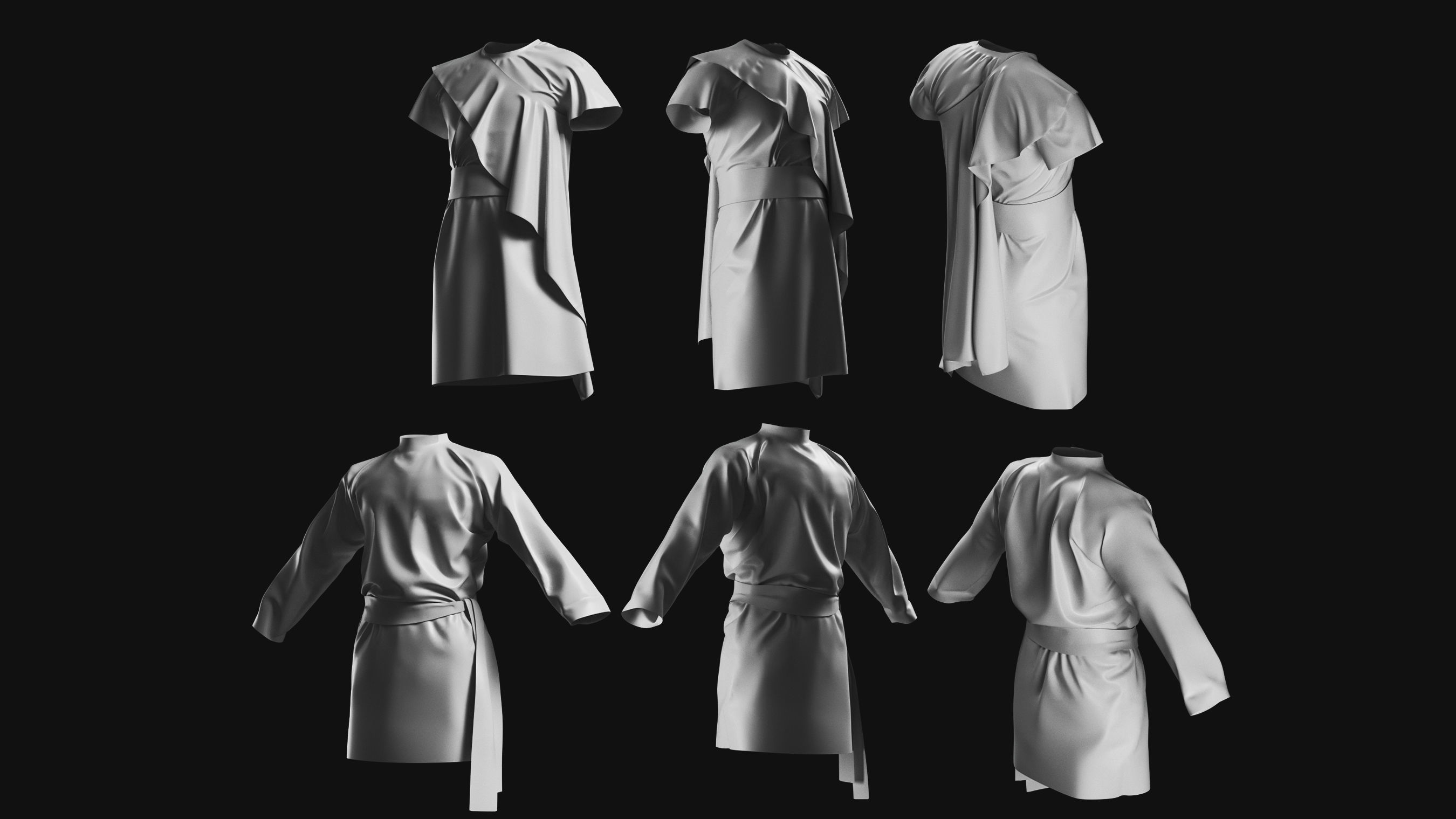 Basemesh Cape Hood Collection 3D model_22