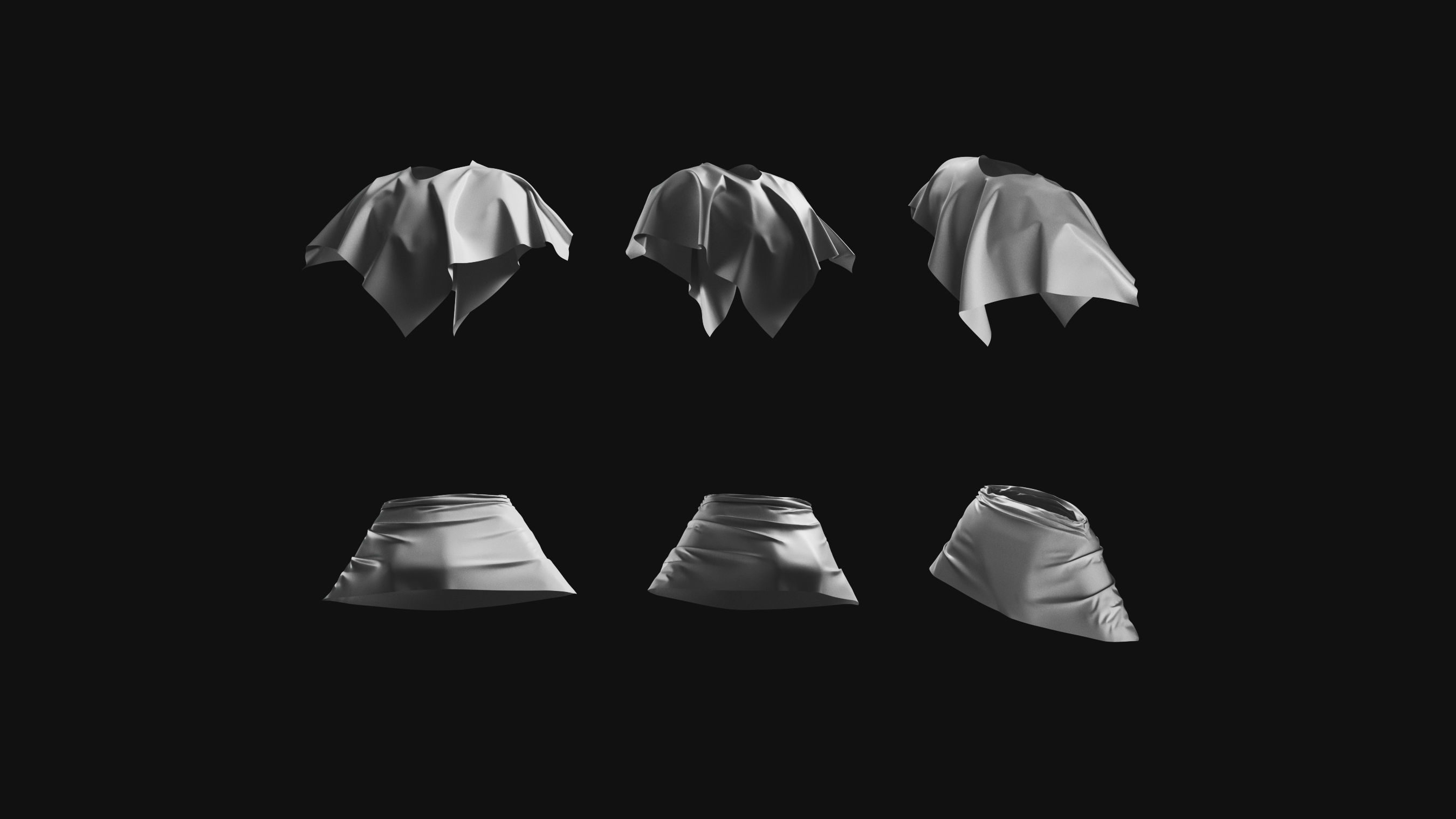 Basemesh Cape Hood Collection 3D model_20