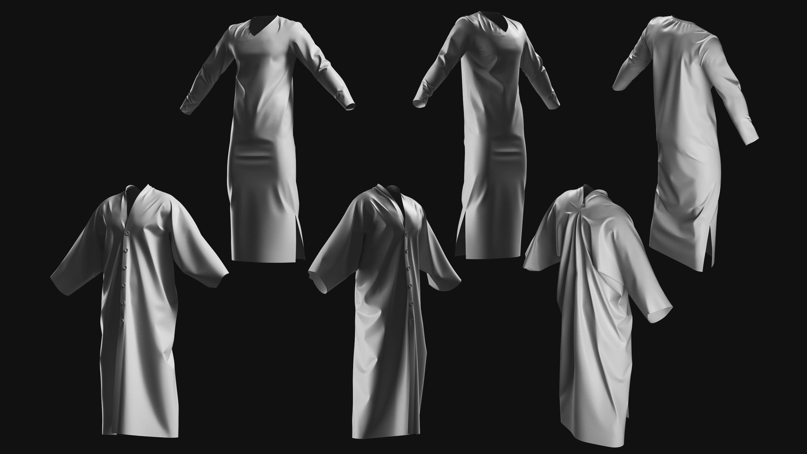 Basemesh Cape Hood Collection 3D model_11