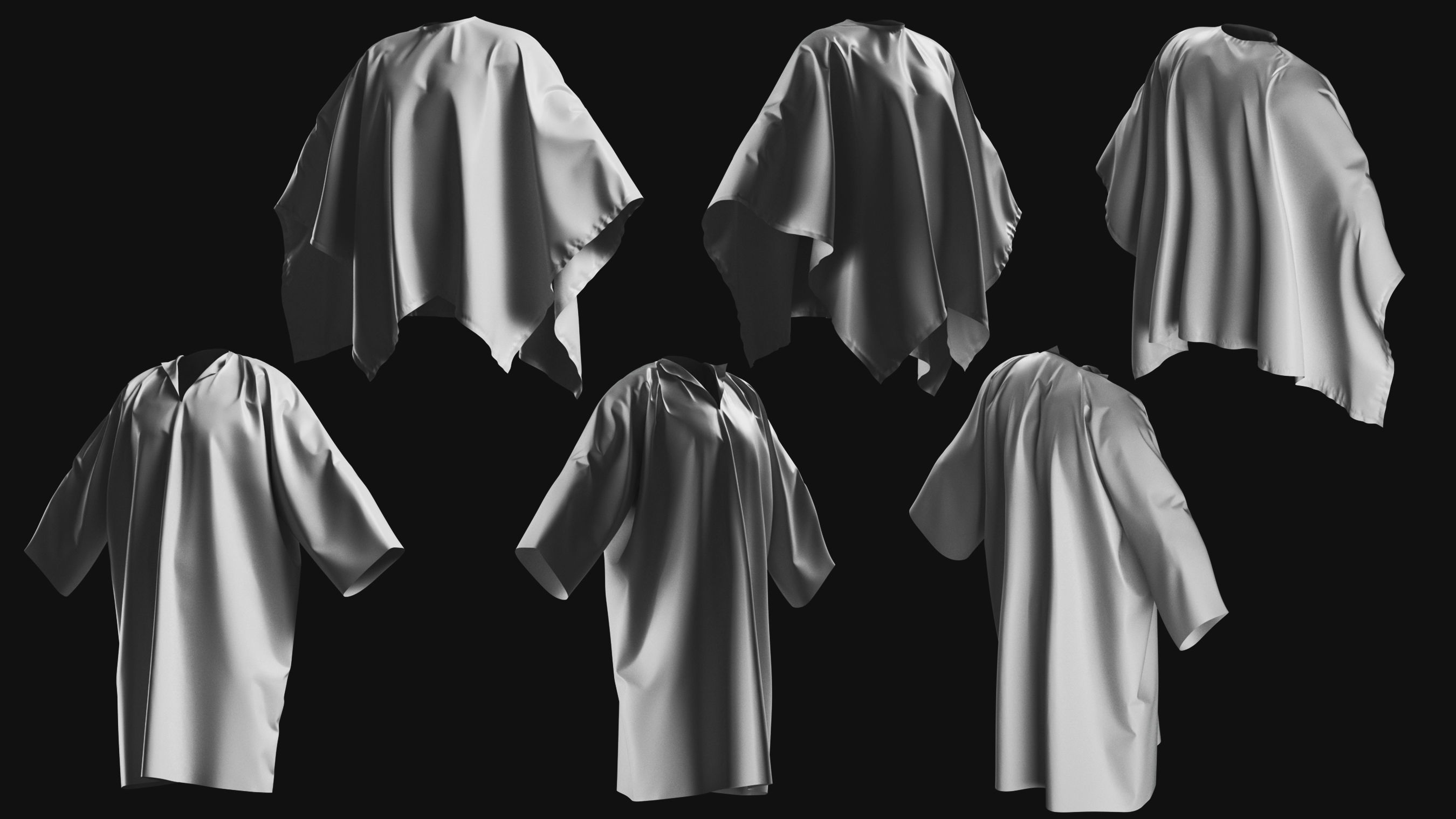Basemesh Cape Hood Collection 3D model_7