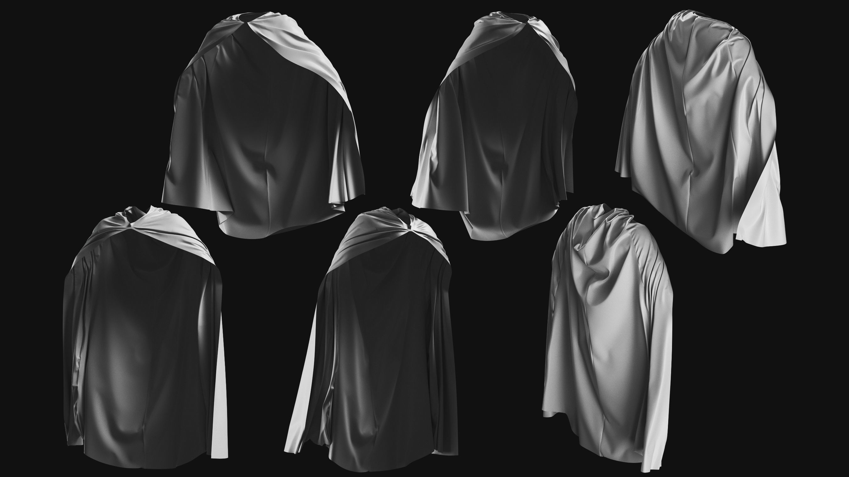 Basemesh Cape Hood Collection 3D model_8