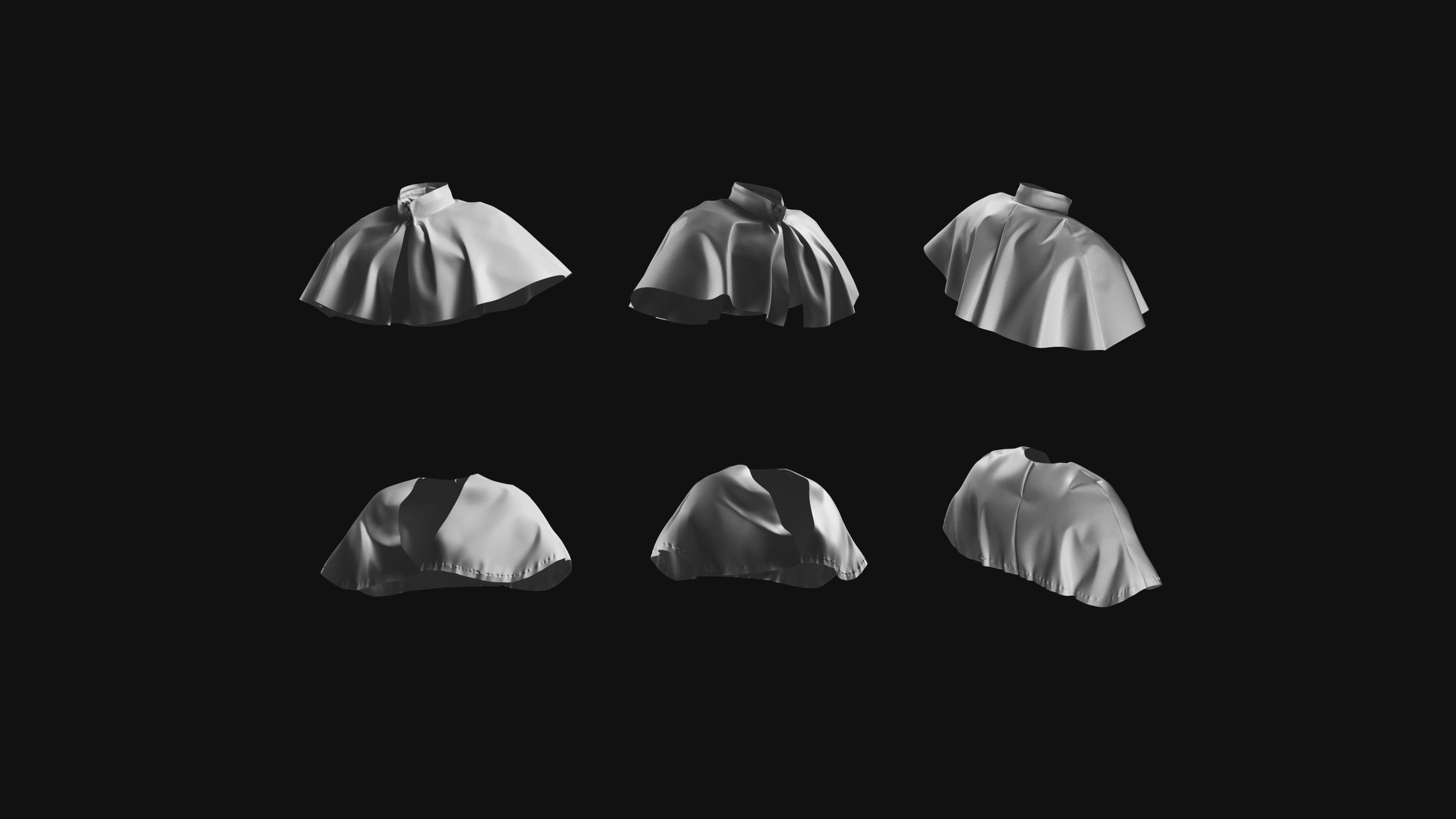Basemesh Cape Hood Collection 3D model_18