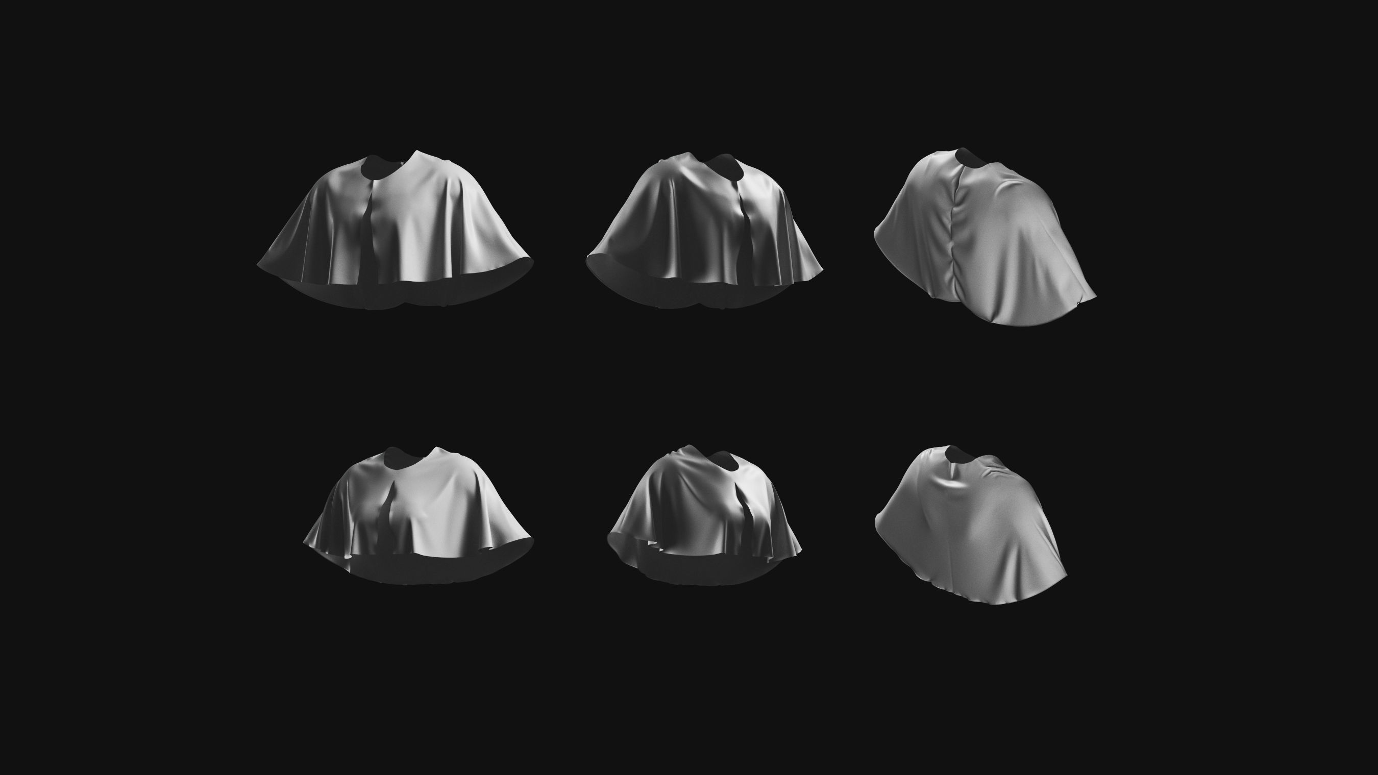 Basemesh Cape Hood Collection 3D model_19