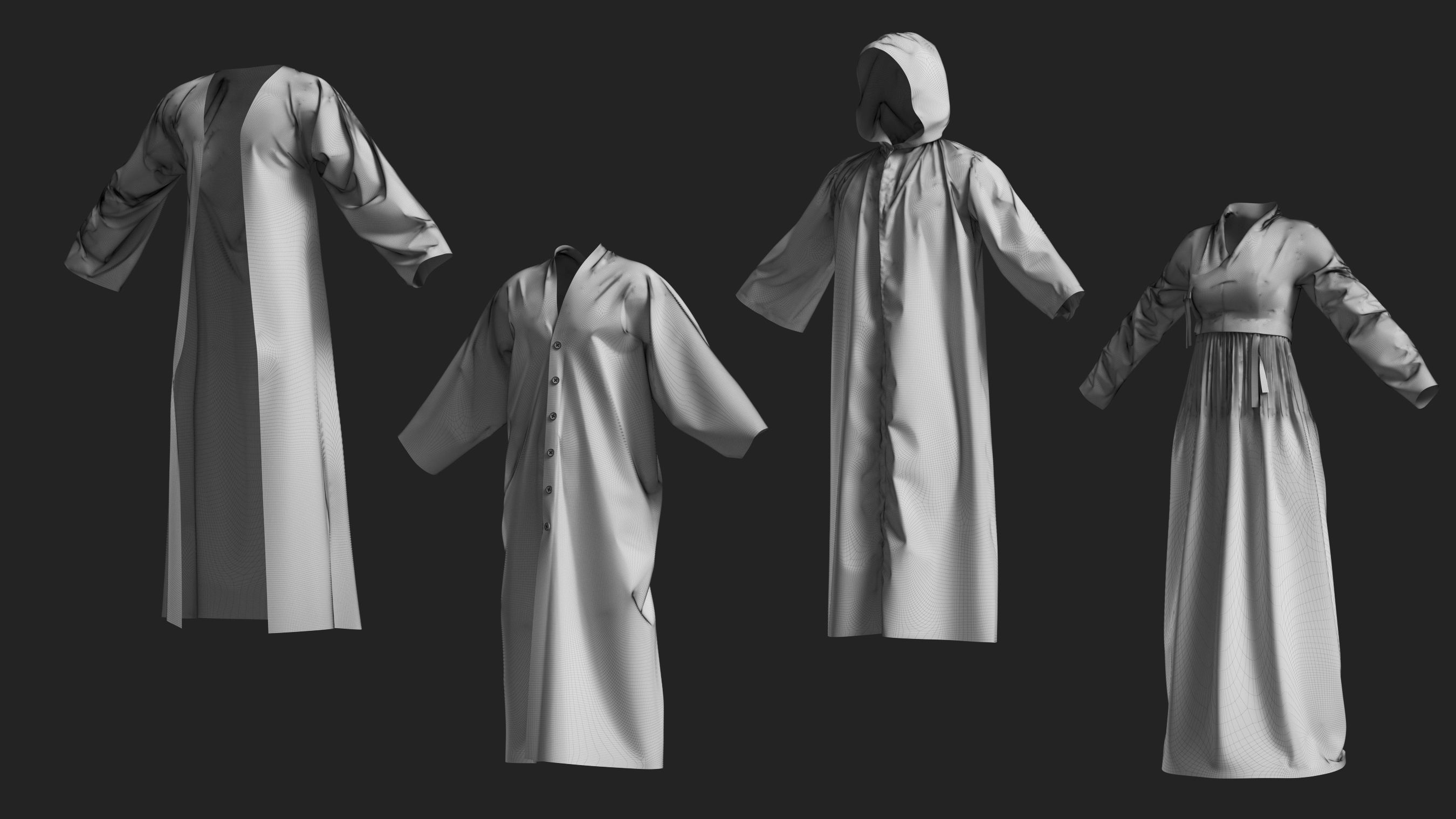 Basemesh Cape Hood Collection 3D model_31