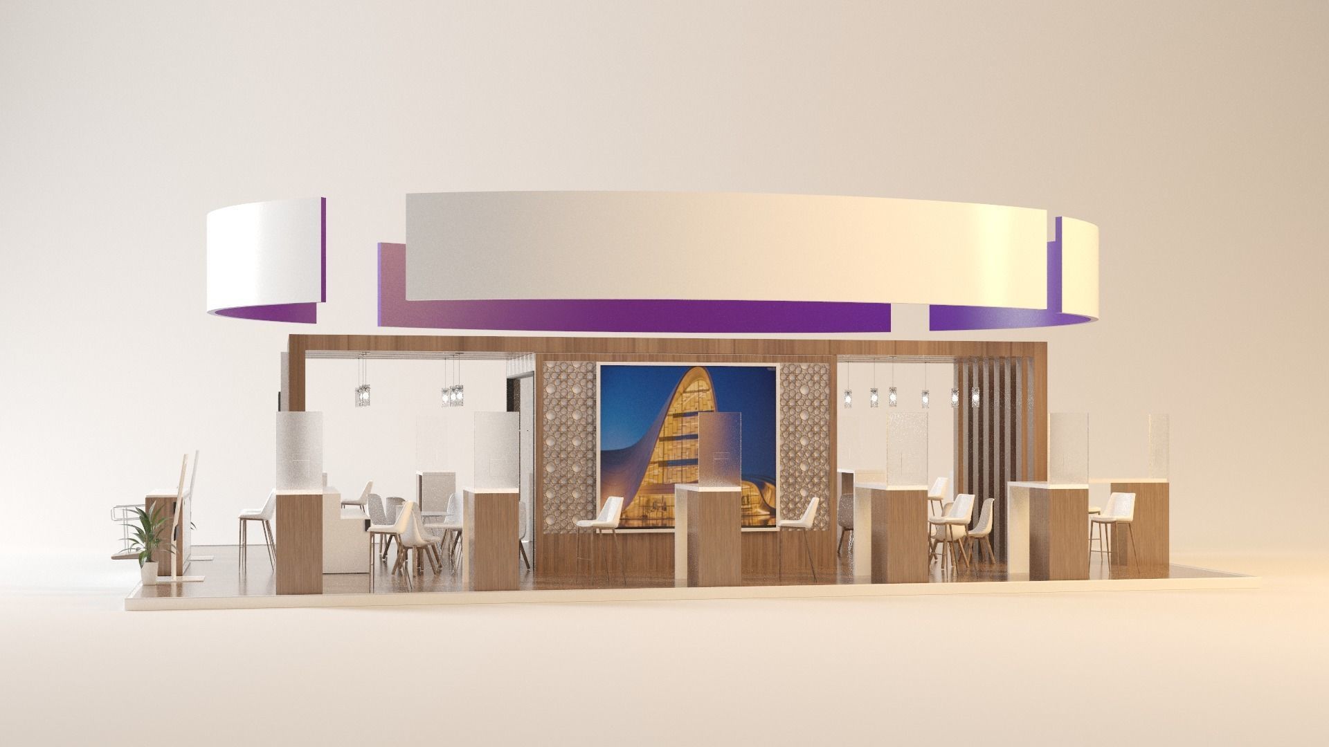 STAND CORPARATION Low-poly 3D model_1