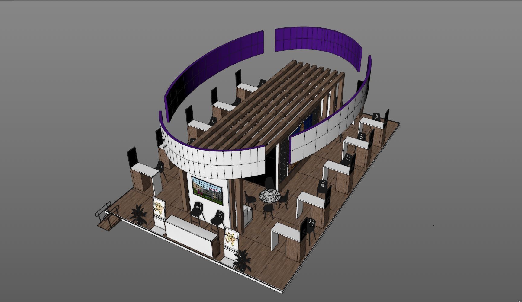 STAND CORPARATION Low-poly 3D model_8