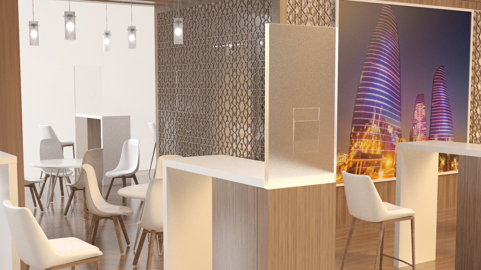 STAND CORPARATION Low-poly 3D model_3