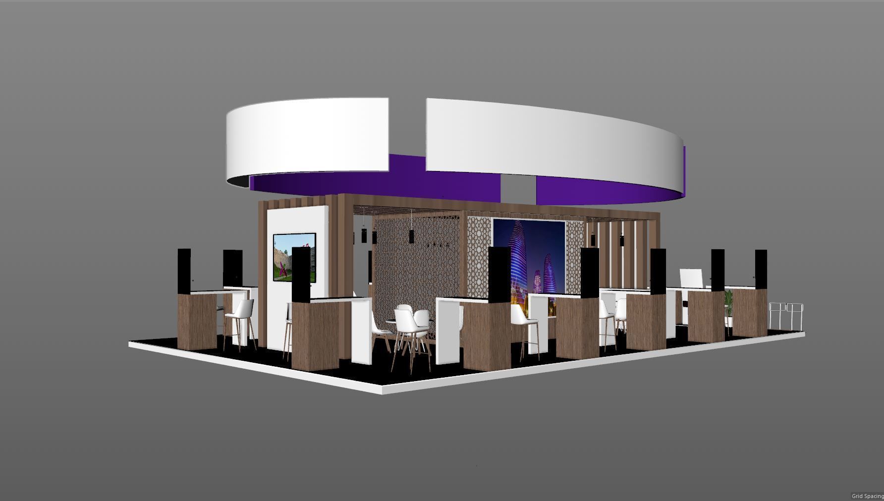 STAND CORPARATION Low-poly 3D model_4