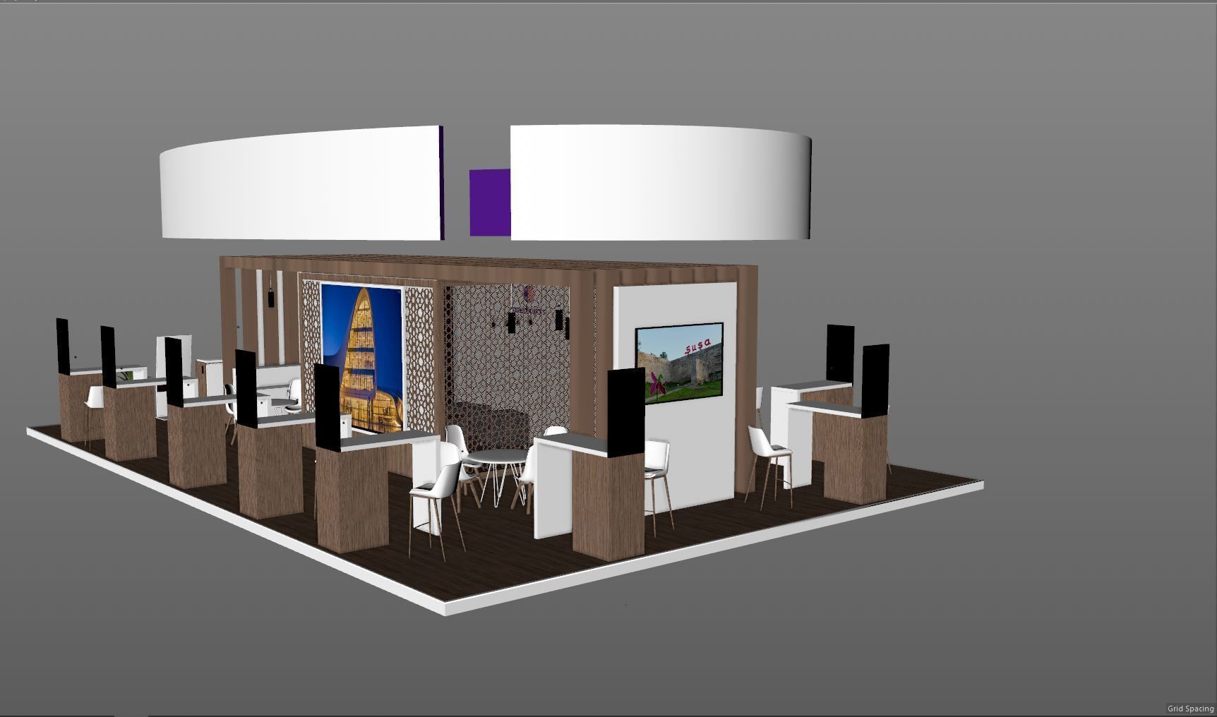 STAND CORPARATION Low-poly 3D model_5