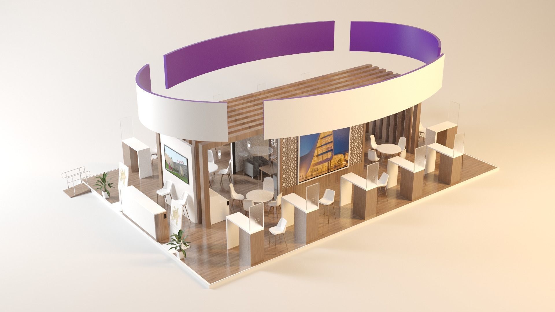 STAND CORPARATION Low-poly 3D model_2