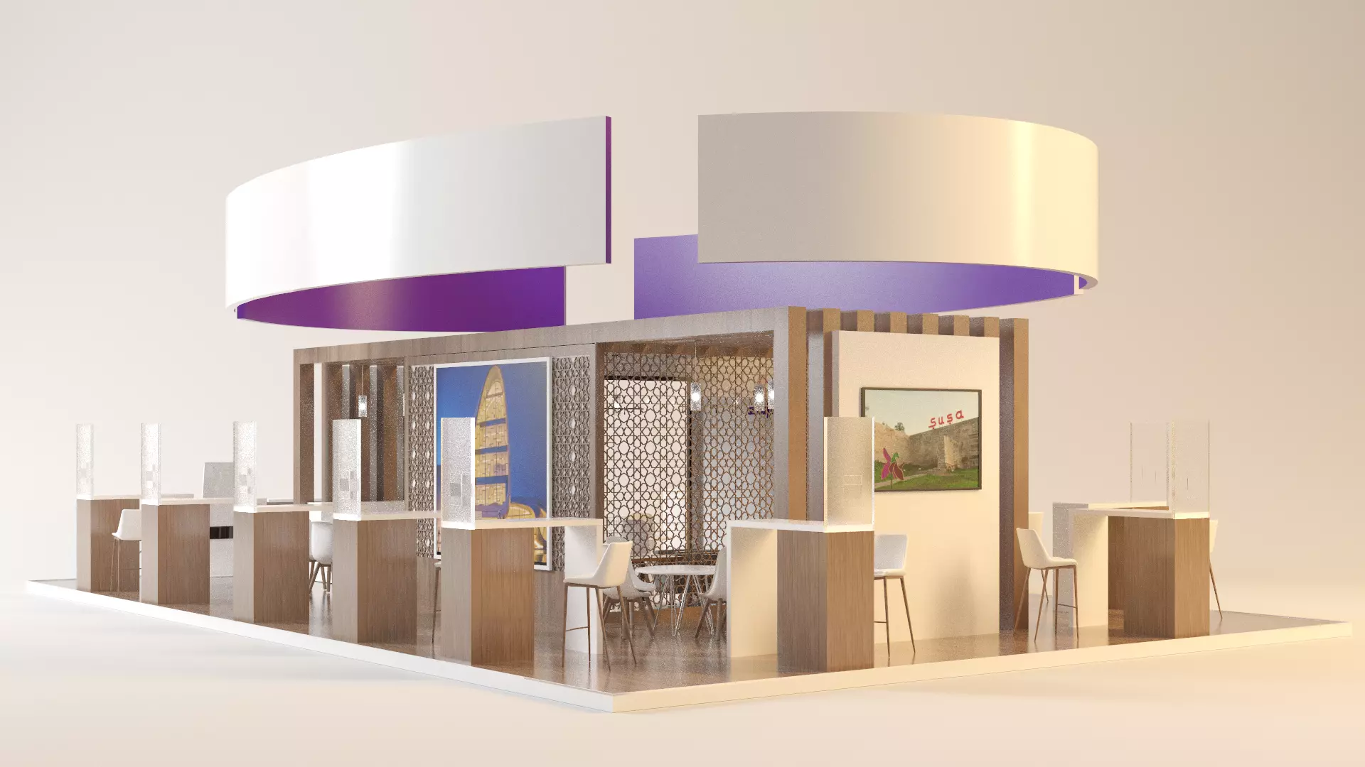 STAND CORPARATION Low-poly 3D model_0