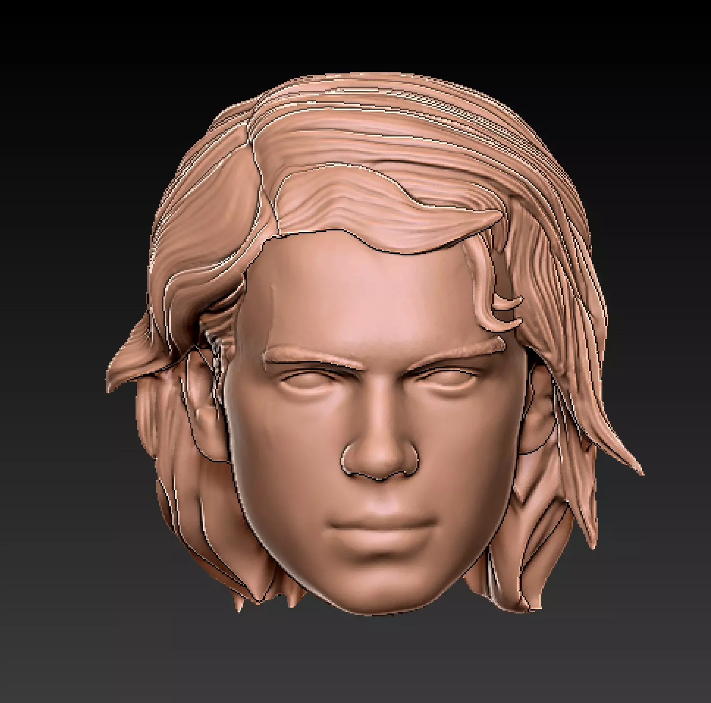 STAR WARS ANAKIN SKYWALKER REVENGE OF THE SITH HEADSCULPT 3D print model_0