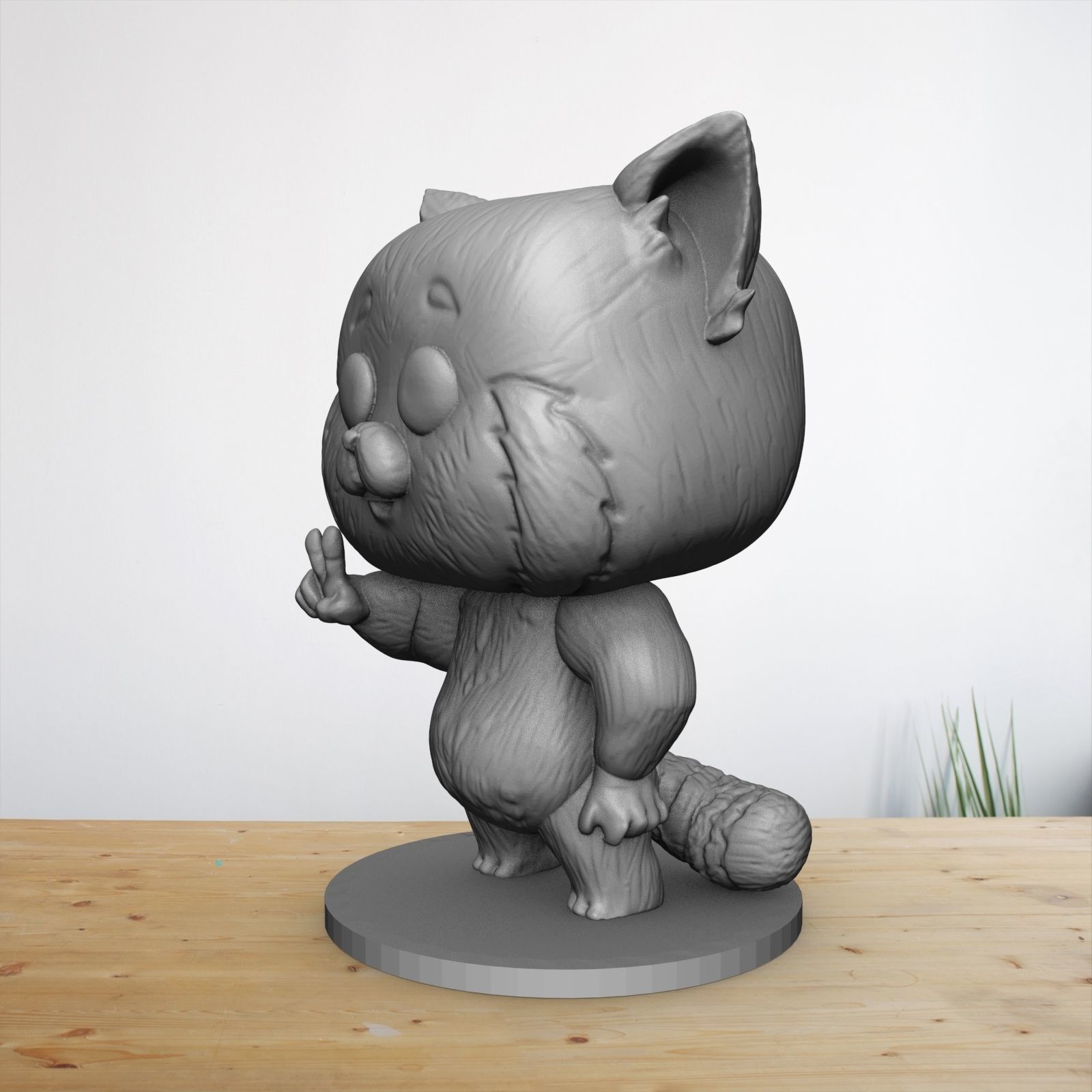 RED PANDA TURNING RED POP FUNKO 3D print model_18