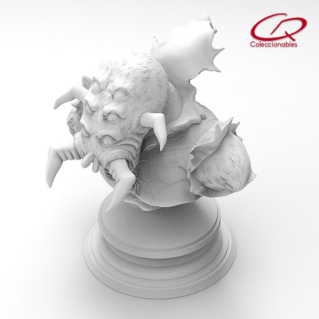 Spider Monster bust 3D print model_12
