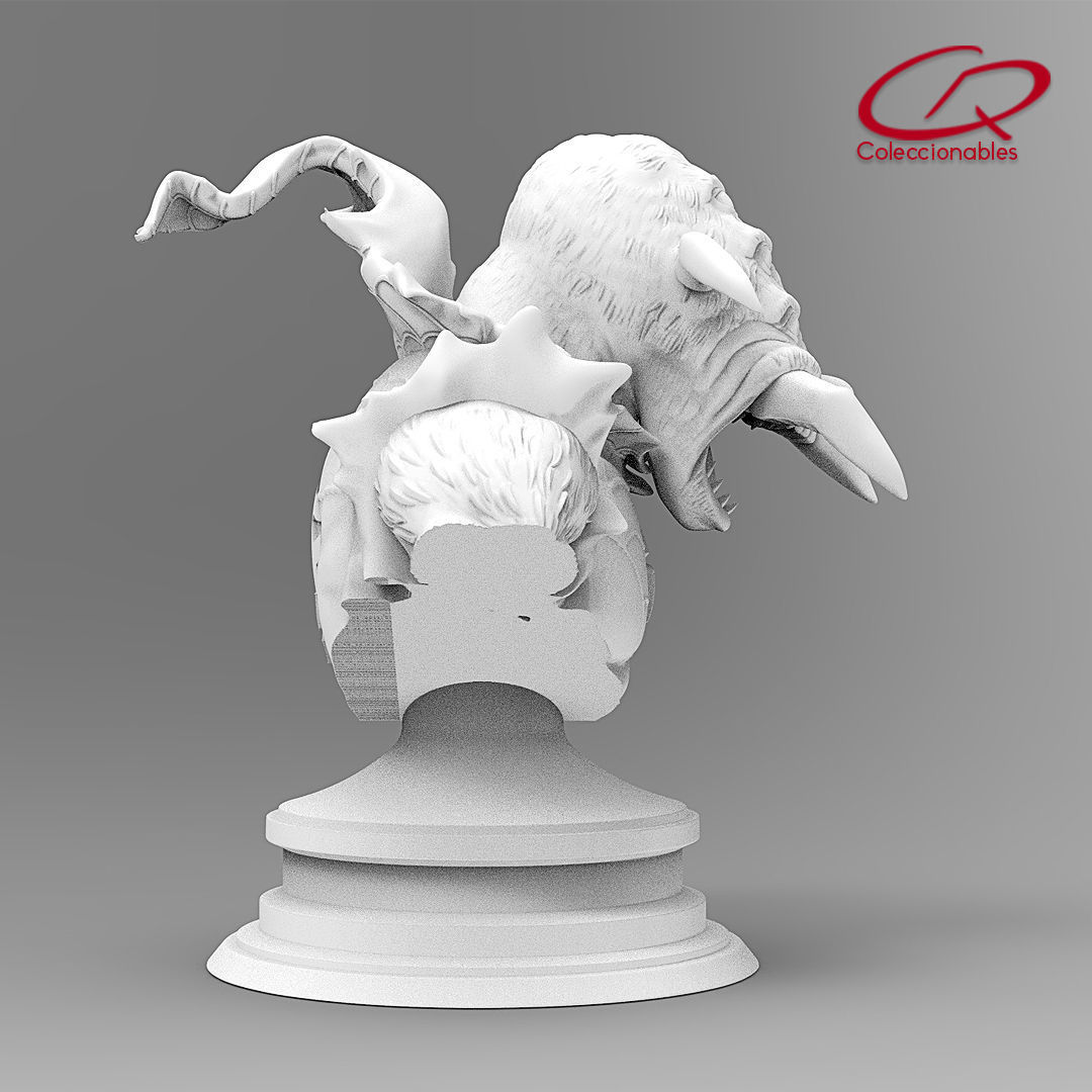 Spider Monster bust 3D print model_7